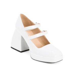 NODALETO Ceramic Made In Italy Patent Leather Bulla Babies Platform Pumps